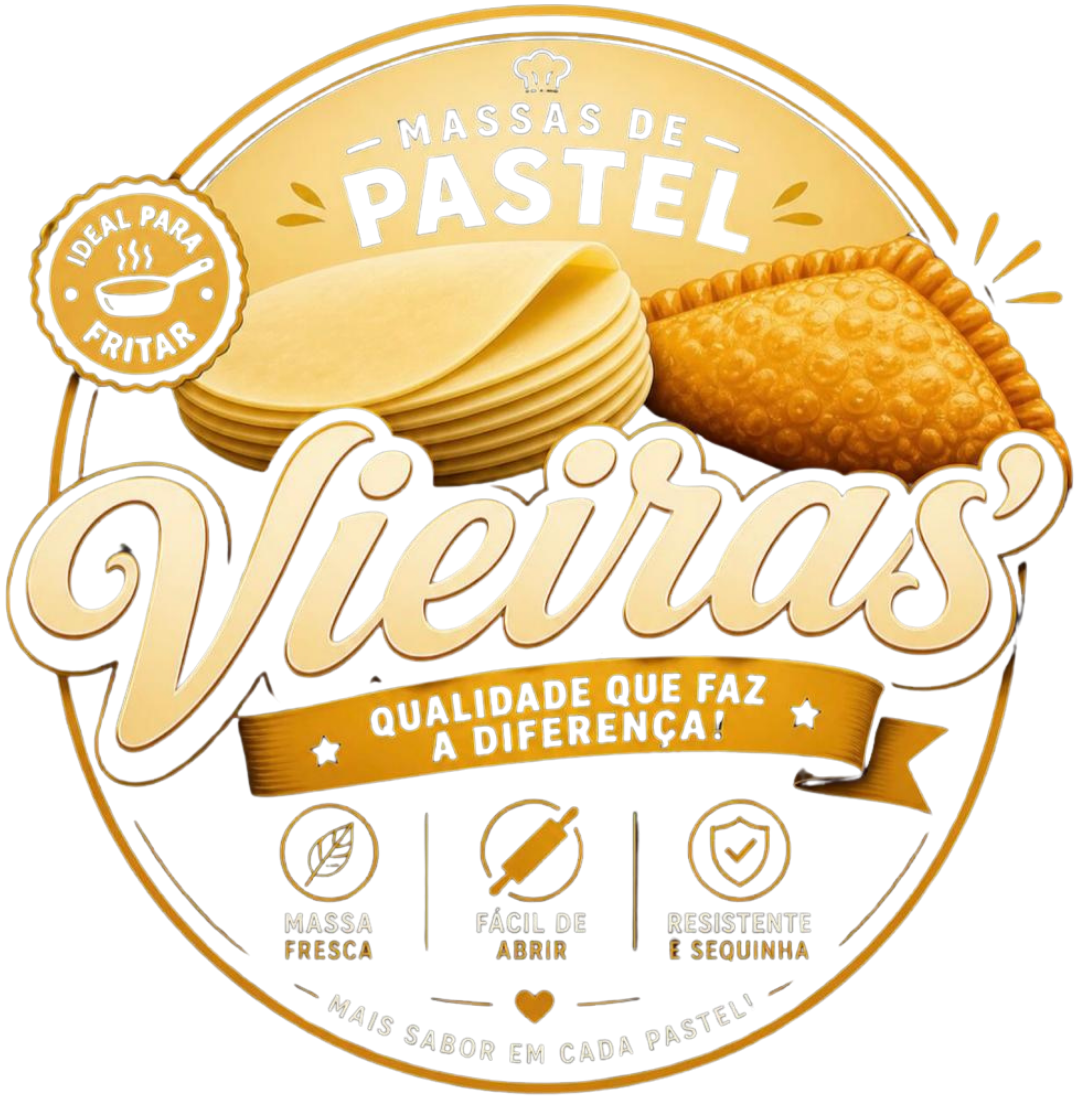 Logo Massas de Pastel Vieiras