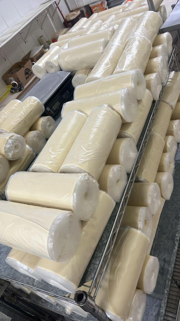 Rolos de massa fresca